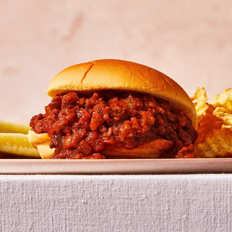 Gochujang Sloppy Joes Recipe | Bon Appétit Gochujang Recipes, Napa Cabbage Slaw, Gochujang Recipe, Bon Appetit Recipes, Sloppy Joe Sauce, Sloppy Joes Recipe, Cabbage Slaw, Sloppy Joe, Healthier Recipes