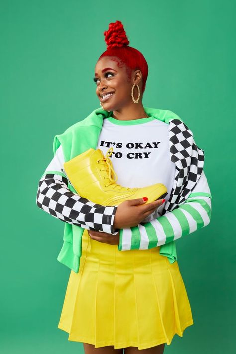 Tierra Whack, Music Creative, Closet Needs, Colorful Sneakers, Send In The Clowns, Celebrity Biographies, American Rappers, New Sneakers, Favorite Celebrities