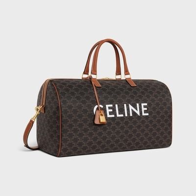 TRIOMPHE CANVAS - WOMEN HANDBAGS | CELINE Celine Triomphe, Celine Bags, New Sneakers, Boston Bag, Small Leather Goods, Chain Bags, Luxury Handbags, Leather Handle, Belt Bag