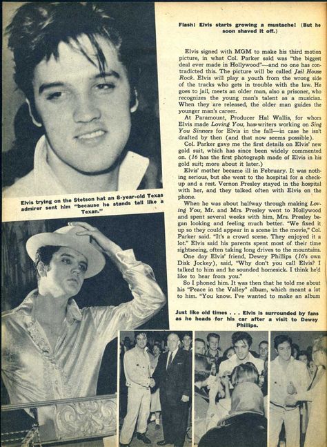 Elvis Films, 16 Magazine, Growing A Mustache, Hollywood Poster, Elvis Presley Pictures, Ralph Macchio, Elvis Presley Photos, All My Heart, Man Icon