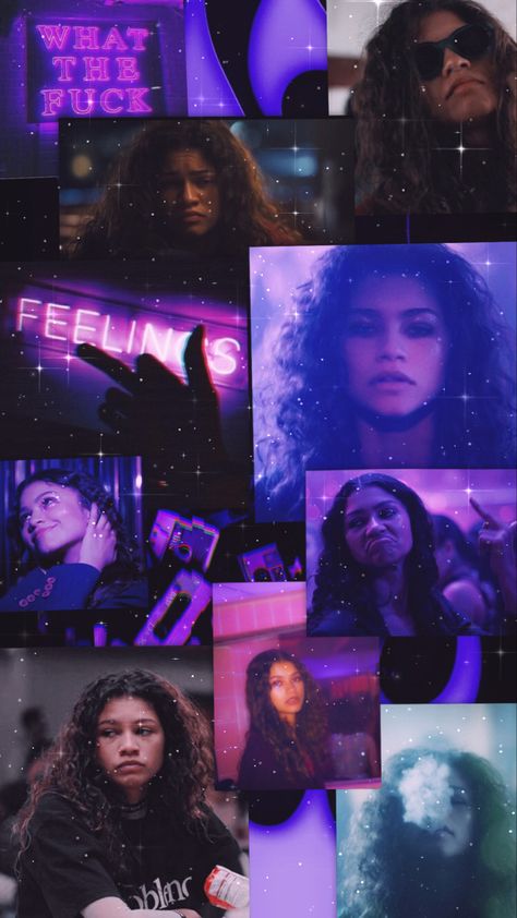 Euphoria Purple Aesthetic, Euphoria Wallpaper Aesthetic, Euphoria Vibe Aesthetic Wallpaper, Euphoria Purple, Euphoria Wallpaper, Rue Euphoria, Reggae Art, Euphoria Aesthetic, Dry Frizzy Hair