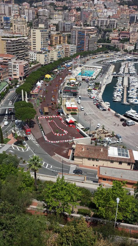 Monte Carlo, France - Mediterranean Cruise - Formula 1 race track - hairpin turn as seen from the Fairmont Monte Carlo hotel Monte Carlo Hotel, Formula 1 Race Track, Fairmont Monte Carlo, Formula 1 Race, Race Tracks, Mediterranean Cruise, Race Track, Monte Carlo, Baseball Field