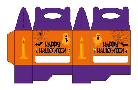 Halloween Birthday Gable Gift Box Labels Printable Halloween Halloween Favor Bag, Ghost Box, Moldes Halloween, Halloween Treat Boxes, Halloween Goodie Bags, Halloween Printables Free, Halloween Favors, Holiday Gift Box, Halloween Goodies