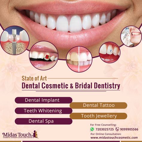 Skincare Layout, Dental Poster, Dental Advertising, Cosmetic Dentistry Procedures, Dental Spa, Dental Images, Alcohol Free Mouthwash, Dental Jewelry, Dental Posts