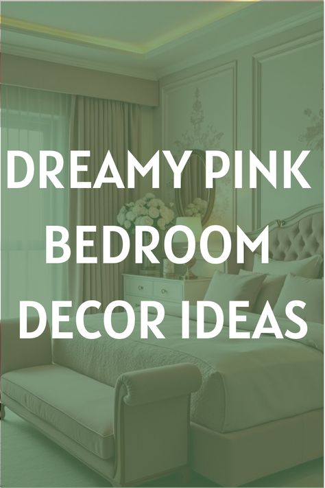 Dreamy Pink Bedroom Decor Ideas Girly Bedroom Ideas For Women, Pink Bedroom Decor Ideas, Bedroom Decor Pink, Stylish Kitchen Decor, Pink Ideas, Pink Bedroom Decor, Chic Bedroom Decor, Pink Living Room, Bedroom Decor Cozy