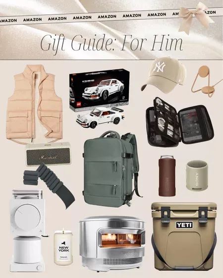 Christmas Gifts For Significant Other, Gift Basket For Men, Amazon Gift Ideas, Amazon Gift Guide, Bf Gift, Men Gift Ideas, Teresa Caruso, Men Gift Basket, Backpack Cooler