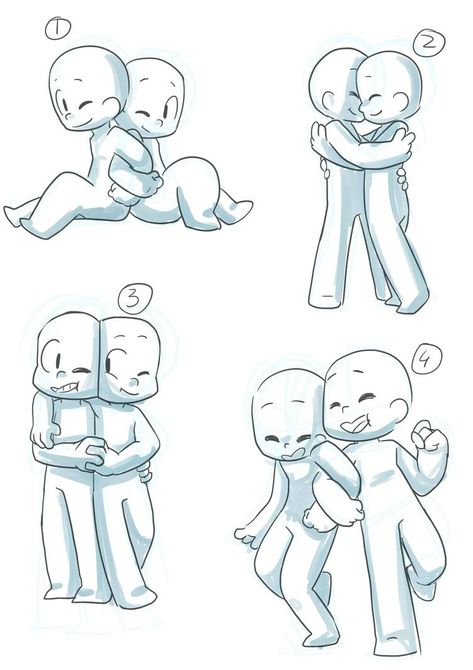 Ych 2 People Friends, Holding Arms Couple Drawing, Friend Poses Art, 2 Best Friends Drawing, Close Up Poses, Chibi Friends, 4 Arms, Drawing Expressions, 캐릭터 드로잉