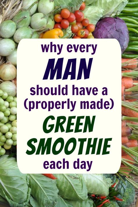 Daily Green Smoothie, Super Green Smoothie, Diets For Men, Anti Oxidant Foods, Food Health Benefits, Men Health, Best Protein Powder, Simple Nutrition, Energy Foods