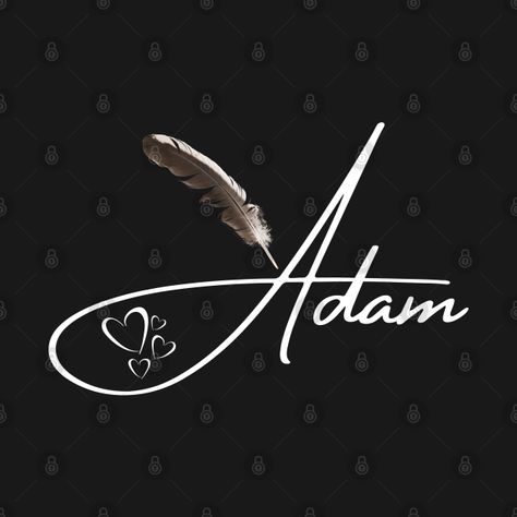 Adam Name Design, Name Wallpaper Design, Name Background Design, Adam Name, Wallpaper With Name, Islamic Names, Shower Background, Tattoo Logo, Baby Shower Background