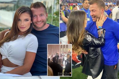 Sean McVay wedding: Rams coach marries Veronika Khomyn Sean Mcvay, Lavish Wedding, Rams Head, Love You Babe, Wedding Guest List, Future Wife, Los Angeles Rams, Guest List, Walking Down The Aisle