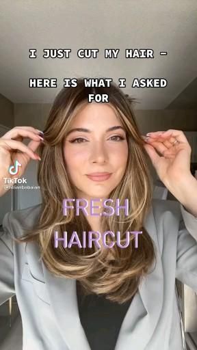 Pin on HAIR & BEAUTY ON TIKTOK Haircut Layers, Haircuts For Long Hair With Layers, Bangs With Medium Hair, Hairstyles For Layered Hair, Haircuts For Medium Hair, Haircuts Straight Hair, Beauty School, Birthday Board, Haircuts For Long Hair