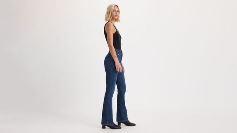 725 High Rise Bootcut Women's Jeans - Dark Wash | Levi's® CA High Rise Bootcut Jeans, Slim Legs, Bootcut Jeans, High Rise, Fashion Forward, Women Jeans, How To Wear, Clothes