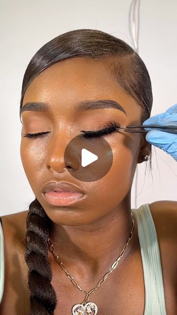 🤍 on Instagram: "Getting back to the basics 🫶🏽 
•How To Apply Lashes•
Lash glue: kiss lash glue (the white one)
Lashes from : @bareluxuryy__ 🩷" How To Apply Lashes, False Lashes Applying, Applying Lashes, Eylure Lashes, Apply Lashes, Kiss Lashes, Lash Glue, False Lashes, The Basics