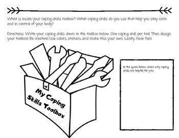 Coping Skills Toolbox Activity by Miss Sarah- Counselor Life | TpT Coping Skills Toolbox Ideas, Social Work Worksheets, Coping Toolbox, About Teachers, Teachers Toolbox, Emotional Skills, Student Data, Therapy Tools, Digital Classroom