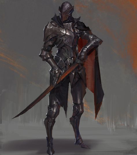 ArtStation - knight, Ting Xu Black Knight Fantasy Art, Arcane Knight, Dark Fantasy Knight, Shadow Knight, Personaje Fantasy, Armadura Medieval, 다크 판타지, Knight Art, Knight Armor