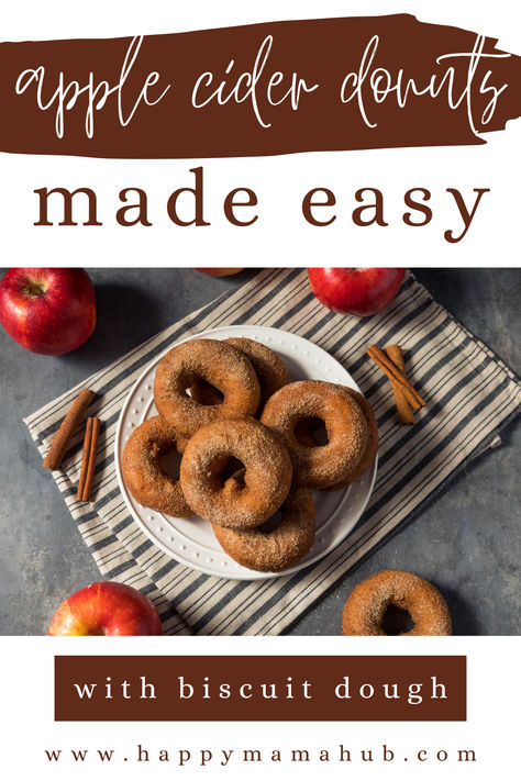 Make quick and delicious apple cider donuts with Pillsbury biscuit dough! This easy recipe combines fall flavors with convenience, perfect for busy mornings or cozy afternoons. Enjoy warm, homemade donuts in no time! #AppleCiderDonuts #Pillsbury #FallBaking #EasyRecipes Pillsbury Donut Recipes, Canned Biscuit Donuts, Donuts From Scratch, Fall Donuts, Biscuit Donuts, Pillsbury Biscuits, Pillsbury Dough, Donut Maker, Warm Apple Cider