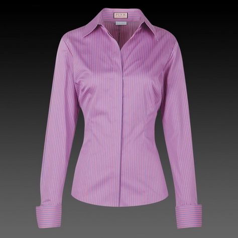 Formal Dress Shirts for Women.I WANT ONE, NUMBER 10. IAM ANGOLANA, I LIVE IN LUANDA, EMAIL sniamicolo@live.com.pt Finance Bro, Thomas Pink Shirts, Women Shirt Designs, Clothes Blouses, Long Sleeve Chiffon Shirt, Chiffon Shirt Blouse, Beautiful Tops, Thomas Pink, Formal Shirt Dress