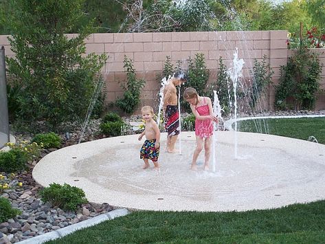 Backyard Splash Pad, 20 Aesthetic, Family Backyard, Outdoor Play Area, Backyard Paradise, Splash Pad, Backyard Playground, Backyard Play, Kids Play Area