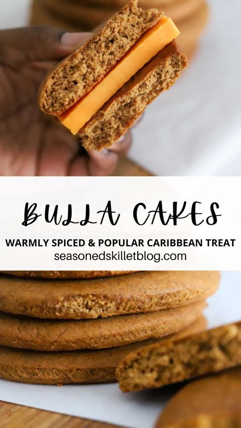 Jamaican Bulla Recipe, Bulla Cake Recipe, Jamaican Desserts, Jamaica Food, Carribean Food, Jamaican Dishes, Ginger Biscuits, Bread Recipes Sweet, Jamaican Recipes