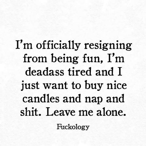 Lol sums up my 2017. Former party girl turns into an introverted positive vibration seeker. Best decision ever. Leave Me Alone, Work Humor, Sarcastic Quotes, A Quote, Bones Funny, Memes Quotes, The Words, Leave Me, Wise Words