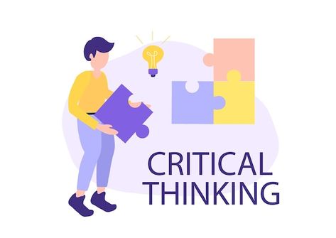 Critical thinking concept, search for id... | Premium Vector Critical Thinking Illustration, Ibong Adarna, Argumentative Essay Topics, Classroom Learning Space, Cloud Illustration, Eid Mubarak Wishes, Clear Thinking, Argumentative Essay, Business Problems