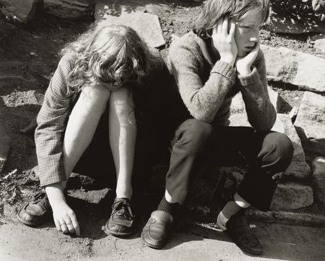 Chris Killip. Brother and Sister Waiting, Whitley Bay, Tyneside. 1981 Sister Aesthetic, Brother And Sister, Newcastle Upon Tyne, Six Feet Under, Black N White Images, Brother Sister, Photojournalism, North East, Newcastle