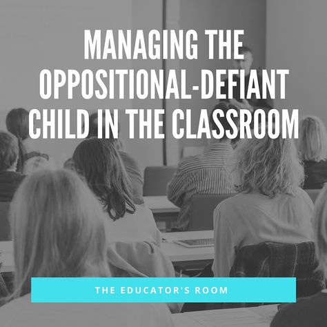 Some of the most challenging students I've had to teach have been those with Oppositional-Defiant Disorder. These are the students who challenge the behavioral norms in the classroom, often show low academic achievement, and lack motivation. Thankfully, there is plenty of research behind teaching these tough nuts to crack and lots of resources out there Oppositional Defiance, Defiant Behavior, Lack Motivation, Oppositional Defiant Disorder, Behaviour Strategies, Classroom Strategies, Behavior Interventions, Inclusion Classroom, Classroom Behavior Management