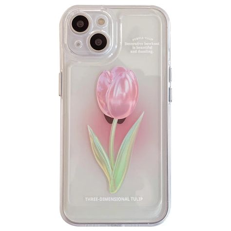 Pink Tulip Flower Phone Cases For iPhone 11 iPhone 13 Pro Max iPhone 12 Pro Max iPhone 7Plus iPhone xr LIN82 - mkkawaiishop