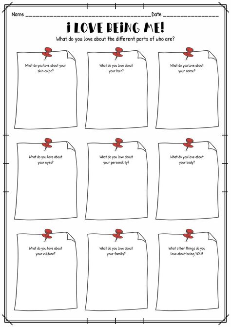 Self Esteem Journal Worksheets, Self Therapy Worksheet, Free Self Esteem Worksheets Printables, Kids Mental Health Worksheet, Self Esteem Worksheets For Teens, Self Confidence Worksheets, Self Talk Worksheet, Mindset Worksheet, Kids Self Esteem Activities