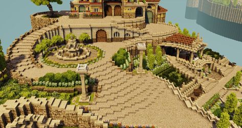 acropolis Minecraft Arch, Construction Minecraft, Minecraft Welten, Minecraft Houses Blueprints, Minecraft Structures, Minecraft World, Minecraft Cottage, Minecraft Castle, Rumah Minecraft