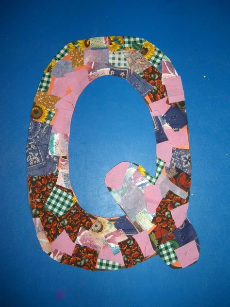 Q Craft, Letter Q Crafts, Letter Wall Art, Alphabet Crafts, Letter Q, Kindergarten Crafts, Alphabet Preschool, Alphabet Art, Toddler Art