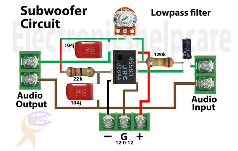 Amplifier Circuit Diagram, Electrical Circuit, Electrical Circuit Diagram, Subwoofer Amplifier, Circuit Diagram, Circuit, Bass, Electronics