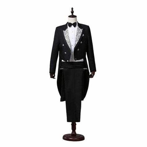 Exquisite! Captivating! Elevate your style with Elegant Tailcoat Suit for Men - Stylish Tuxedo Jacket for Performers and Hosts, available for a limited time at the incredible price of $104.37 #Style #FashionObsessed #InstaFashion #LuxuryLifestyle #TrendingNow #InStyleTrends #InStyleVibes #Trend #InstaStyle #Fashion Suits Men Vest, Suit For Men Stylish, Tailcoat Suit, Gentlemen Suit, Suit For Prom, Tail Coat, Boys Formal Wear, Boys Formal, Men Vest