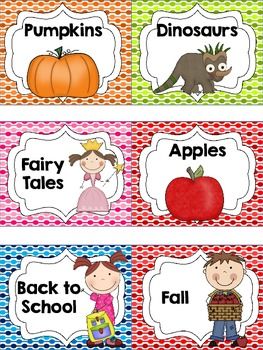 Book Basket/Bin Labels: topics, authors, characters, letters, and numbers over 150 labels for your book baskets Fire Prevention Week Preschool, Book Basket Labels, Preschool Labels, Organization Classroom, Preschool Organization, Teacher Box, Kindergarten Organization, Prek Literacy, Book Basket