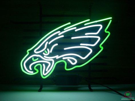 Philadelphia Eagles Neon Sign NFL Teams Neon Light Football Banner, Philadelphia Eagles Fans, Philadelphia Eagles Football, Philadelphia Sports, Beer Pub, Nfl Philadelphia Eagles, Sports Signs, Eagles Football, Eagles Fans