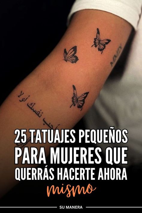 Cada tatuaje es una gran decisión, pero es menos probable que te arrepientas de los tatuajes pequeños. A las mujeres les encantan porque son como accesorios delicados: discretos, bonitos y pueden colocarse en lugares donde no caben tatuajes más grandes.