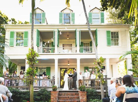 Spring tropical Key West Florida wedding in a historic museum. Audubon House and Tropical Gardens. Historic Museum, Key West Wedding, Tropical Gardens, West Wedding, Key West Florida, Tropical Garden, Florida Wedding, Key West, Florida