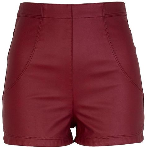 River Island Red high waisted leather look shorts (€17) ❤ liked on Polyvore featuring shorts, bottoms, pants, short, red high waisted shorts, red faux leather shorts, back zip shorts, faux leather shorts and short shorts Blackpink Costume, Leather Look Shorts, Look Shorts, Faux Leather Shorts, Pants Short, Shorts Casual, Red High, Shorts Women, High Rise Shorts