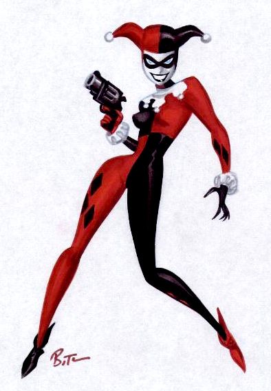 Harley Quinn by Bruce Timm Tomer Hanuka, Otto Schmidt, Harley Quinn Drawing, New Harley, Mike Mignola, Superhero Villains, Bruce Timm, Arkham City, Harley Quinn Art