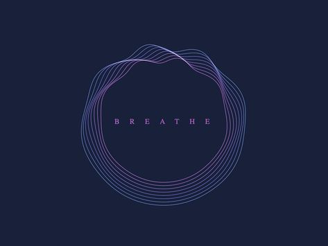 Breathe, please breathe Breath Logo Design, Air Yoga, Breath Work, App Logo, Breath In Breath Out, Just Breathe, Graphic Design Logo, Portfolio Design, App Design