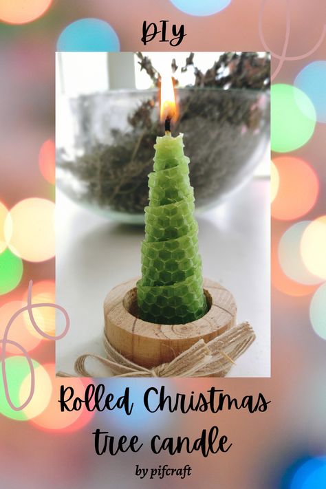 Beeswax Christmas Tree Candles, Rolled Beeswax Candles Ideas, Rolled Beeswax Candles Diy, Roll A Christmas Tree, Beeswax Sheet Candles, Christmas Beeswax Candles, Random Hobbies, Rolled Beeswax Candles, Rolled Candles