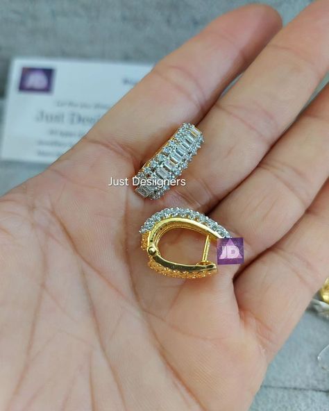 Silver based next to real bali earrings.. American diamond earrings to comliment your everyday look.. Handmade and real diamond replica designs ... Call or whatsapp 9327557476 for order or inquiry #justdesiigners #jdearrings #diamondearrings #silverbasedjewellery #adearrings Festive wear, high-quality, everyday look, press bali, earrings, American diamond American Diamond Earrings, Bali Earrings, Festive Wear, Jewellery Store, American Diamond, Diamond Set, Fashion Jewellery, Real Diamonds, Festival Wear