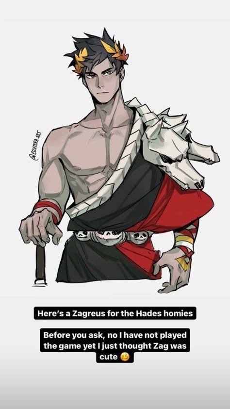 Zagreus Fanart, Greek Character Design, Etcetera Art, Hades Zagreus, Zagreus Hades, Hades The Game, Hades Greek Mythology, Hades Game, Son Of Hades