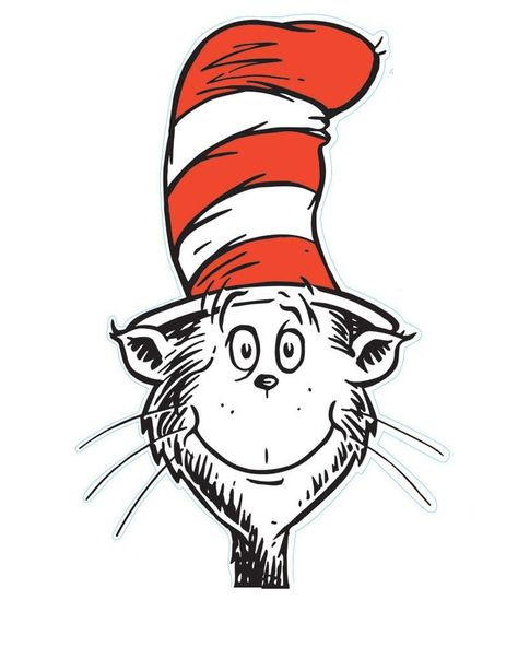 The excellent The Cat In The Hat Is A Legendary Character In The Picture Inside Blank Cat In The Hat … Dr Seuss Printables Free, Dr Seuss Printables, Dr Seuss Coloring Pages, Cat In The Hat Party, Dr Seuss Hat, Dr Seuss Birthday Party, Seuss Classroom, Seuss Crafts, Dr. Seuss