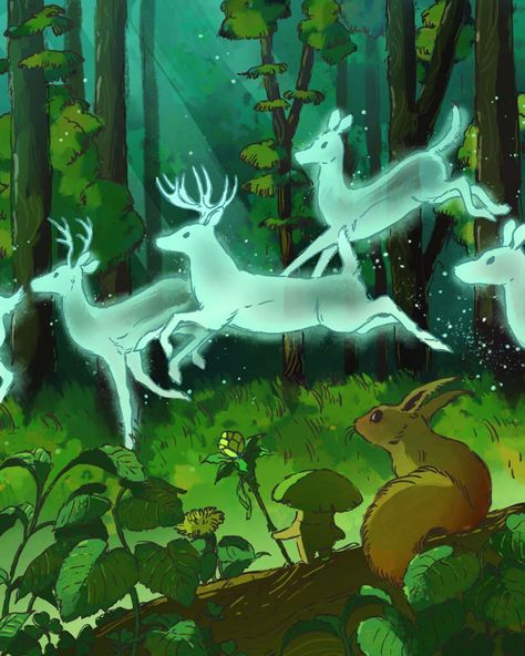 John Ramsey, Spirit Magic, Deer Drawing, Flower Moon, Spirit Animal Art, Deer Art, Cool Wallpapers Cartoon, Funny Animal Memes, Aesthetic Images