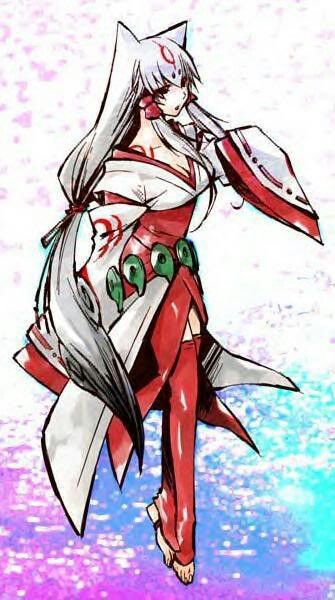 Human Amaturasu. From the game Okami. Amaterasu Omikami, Okami Amaterasu, Japanese Mythology, Heroic Fantasy, Fox Girl, Anime Animals, Wolf Art, Rwby, An Anime