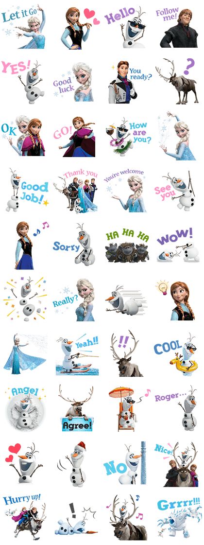 The all-new Frozen sticker pack from Disney! A collection of all your favorite characters from the magical world of Frozen. Frozen Stickers Printable, Frozen Stickers, Finding Dory Movie, Sven Frozen, Frozen Photos, Disney Lines, Printable Paper Patterns, Yamaha Dt, Whatsapp Sticker