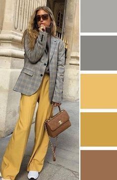 Autumn Color Palette Fashion, Clothes Capsule Wardrobe, Colour Combinations Fashion, Color Combos Outfit, Color Blocking Outfits, Color Combinations For Clothes, Cute Modest Outfits, Office Wear Women, Stylish Work Attire