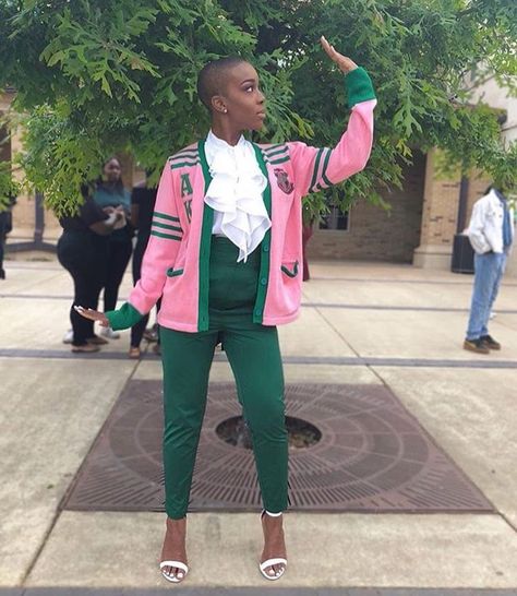 Aka Sorority Outfits, Alpha Kappa Alpha Jackets, Sorority Pictures, Alpha Kappa Alpha Sorority Paraphernalia, Aka Paraphernalia, Aka Sorority Gifts, Alpha Phi Alpha Fraternity, Sorority Fashion, Alpha Girl