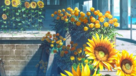 anime wallpapers backgrounds desktop #anime #scenery #pupu The Tunnel To Summer, Anime Wallpapers Backgrounds, Flower Desktop Wallpaper, Journal Pictures, Anime Flower, Summer Drawings, Cupcake Decorations, Summer Banner, The Exit